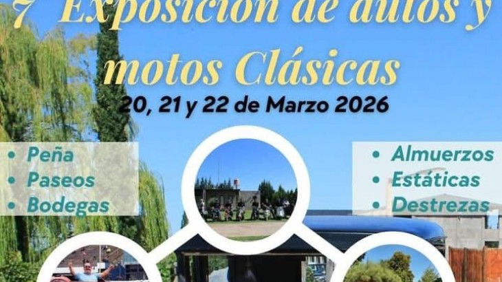 General Alvear será sede de la 7ª Exposición de Autos y Motos Clásicas