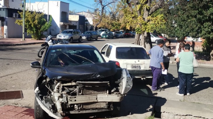 Violento choque en pleno centro de San Rafael