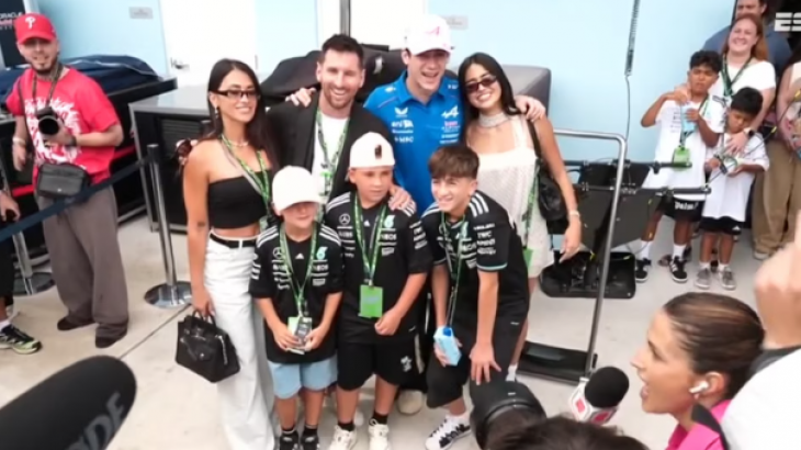 Messi revolucionó el paddock de la Fórmula 1 en el Gran Premio de Miami